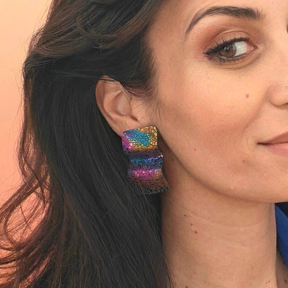 Boucles d'oreilles en cuir Mini Move
