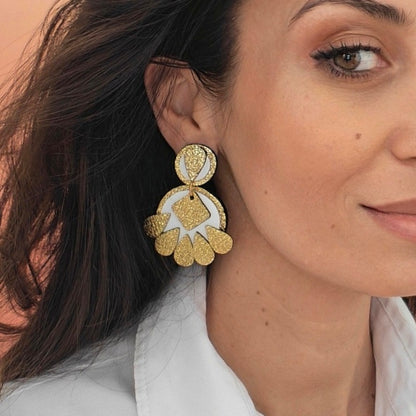 Boucles d'oreilles en cuir Bohème