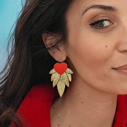 Boucles d'oreilles en cuir Nikita (Dormeuses)