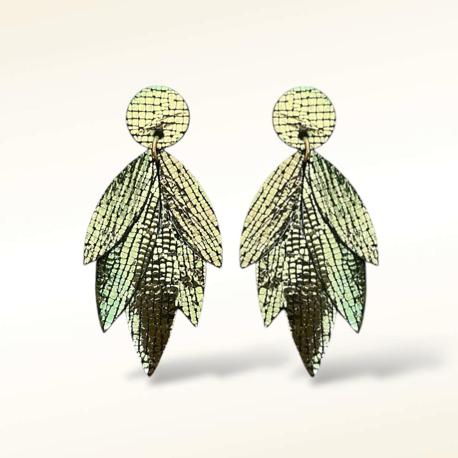 Boucles d'oreilles en cuir Amazon