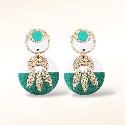 Boucles d'oreilles en cuir Calypso