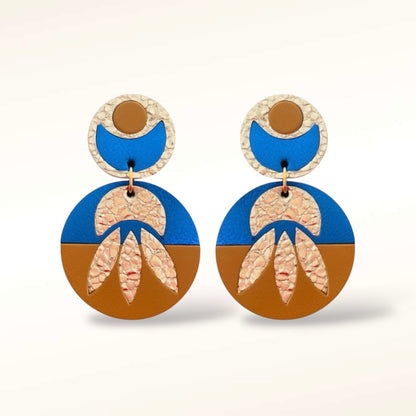 Boucles d'oreilles en cuir Calypso