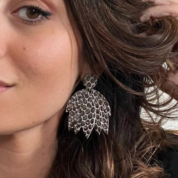 Boucles d'oreilles en cuir Krystel