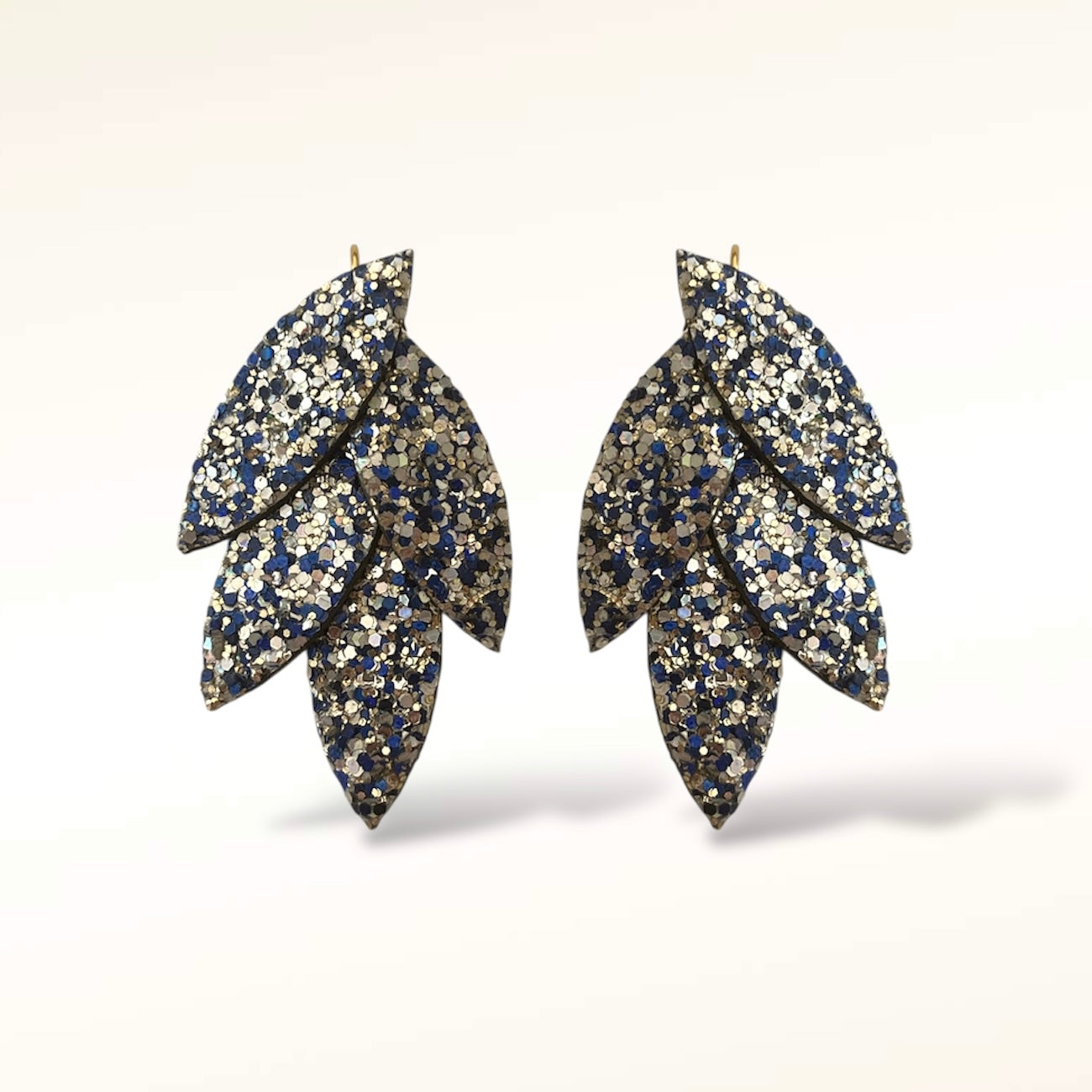 Boucles d'oreilles en cuir Mini Lili-Belle Glitter