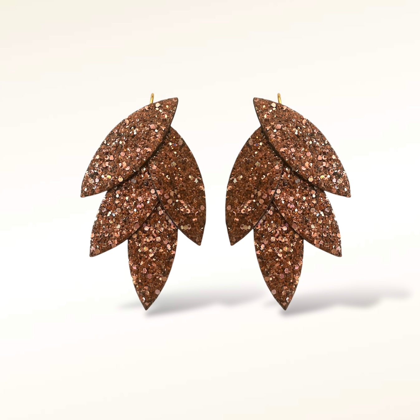 Boucles d'oreilles en cuir Mini Lili-Belle Glitter
