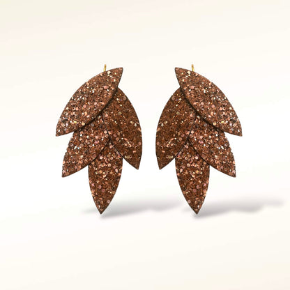 Boucles d'oreilles en cuir Mini Lili-Belle Glitter