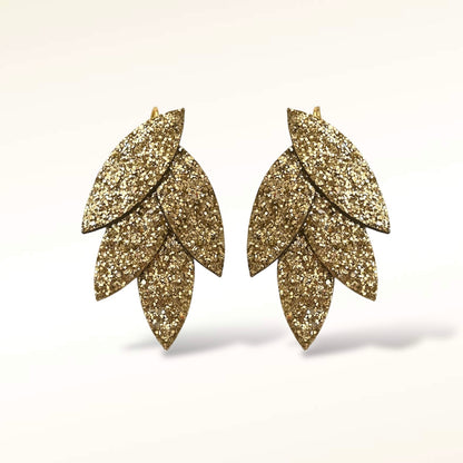 Boucles d'oreilles en cuir Mini Lili-Belle Glitter