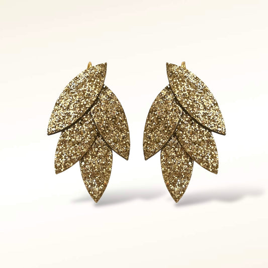 Boucles d'oreilles en cuir Mini Lili-Belle Glitter