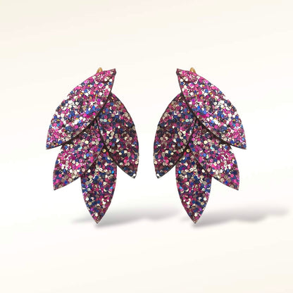 Boucles d'oreilles en cuir Mini Lili-Belle Glitter