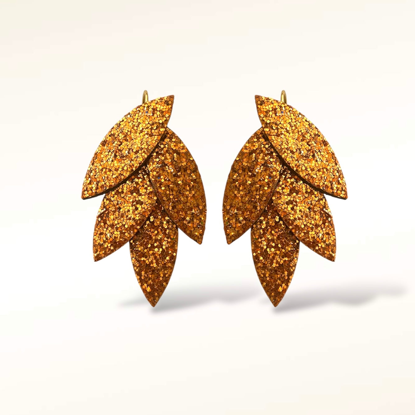 Boucles d'oreilles en cuir Mini Lili-Belle Glitter