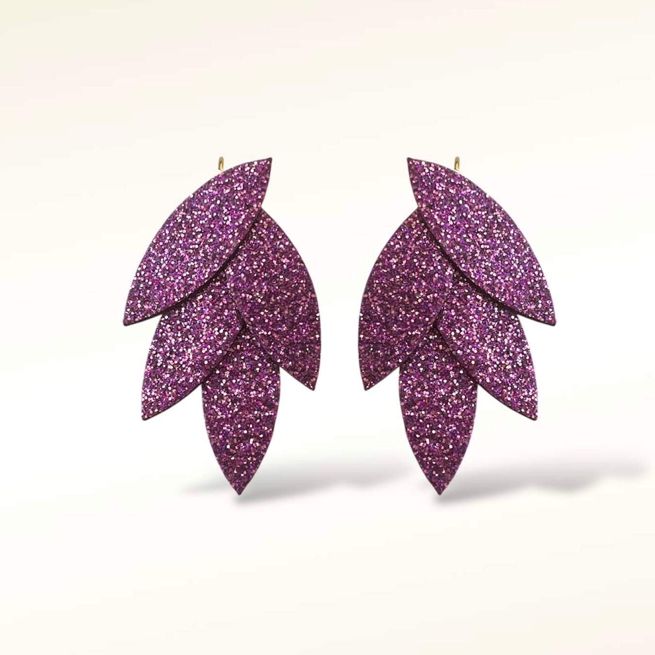 Boucles d'oreilles en cuir Mini Lili-Belle Glitter