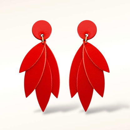 Boucles d'oreilles en cuir Pampa