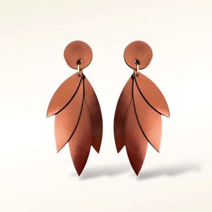 Boucles d'oreilles en cuir Pampa