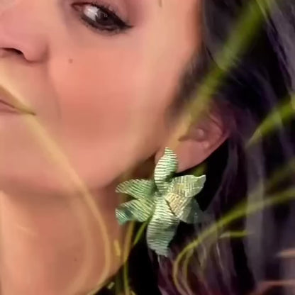 Boucles d'oreilles en cuir Narciso