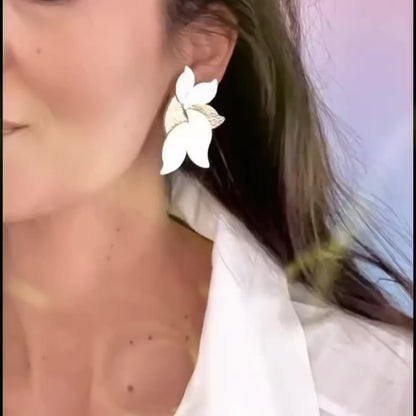 Boucles d'oreilles en cuir Flora
