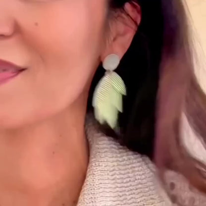 Boucles d'oreilles en cuir Amazon