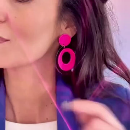 Boucles d'oreilles en cuir Vinyle