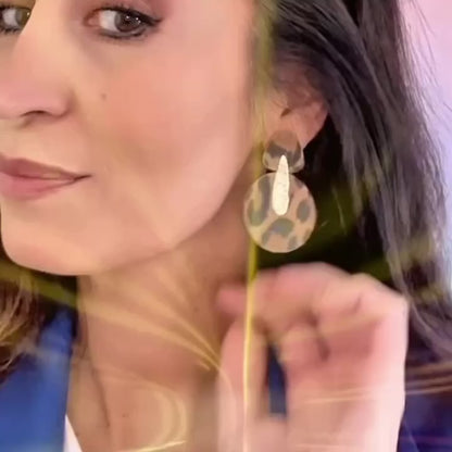 Boucles d'oreilles en cuir Eden