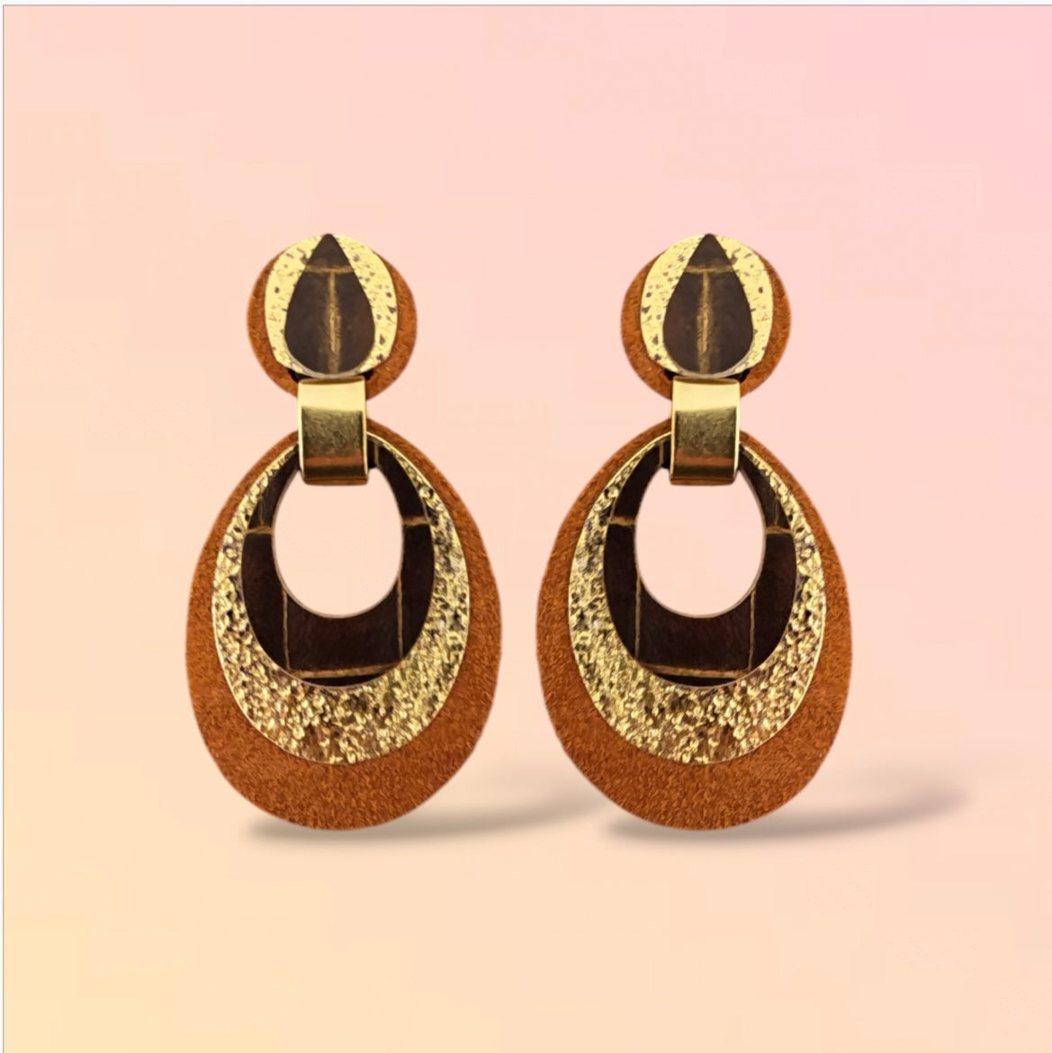 Boucles d'oreilles en cuir Mona