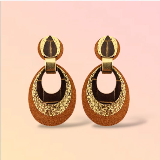 Boucles d'oreilles en cuir Mona