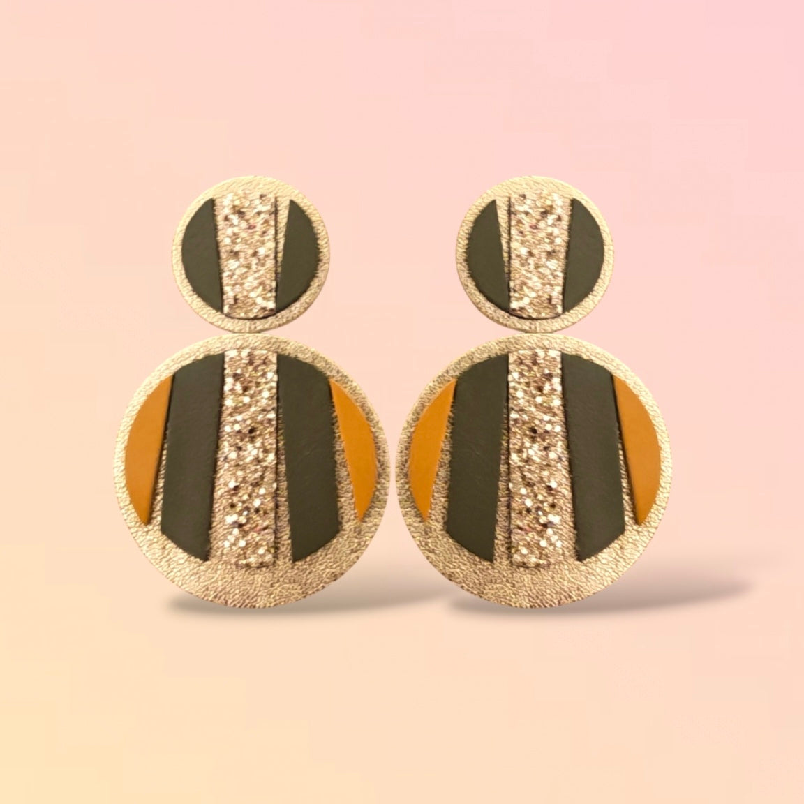 Boucles d'oreilles en cuir Mattis