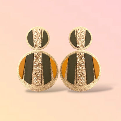 Boucles d'oreilles en cuir Mattis