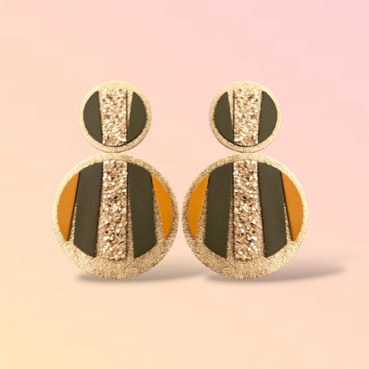 Boucles d'oreilles en cuir Mattis