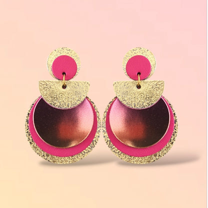 Boucles d'oreilles en cuir Nomade