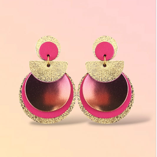 Boucles d'oreilles en cuir Nomade