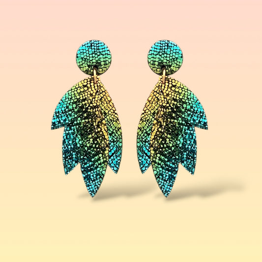 Boucles d'oreilles en cuir Pampa