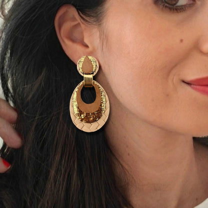 Boucles d'oreilles en cuir Mona