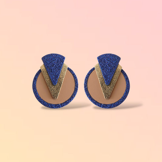 Boucles d'oreilles en cuir Pixie Glitter