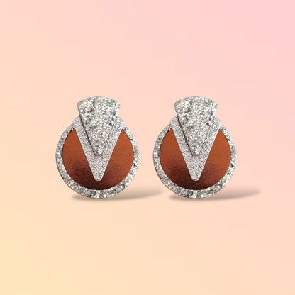 Boucles d'oreilles en cuir Pixie Glitter