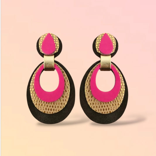 Boucles d'oreilles en cuir Mona
