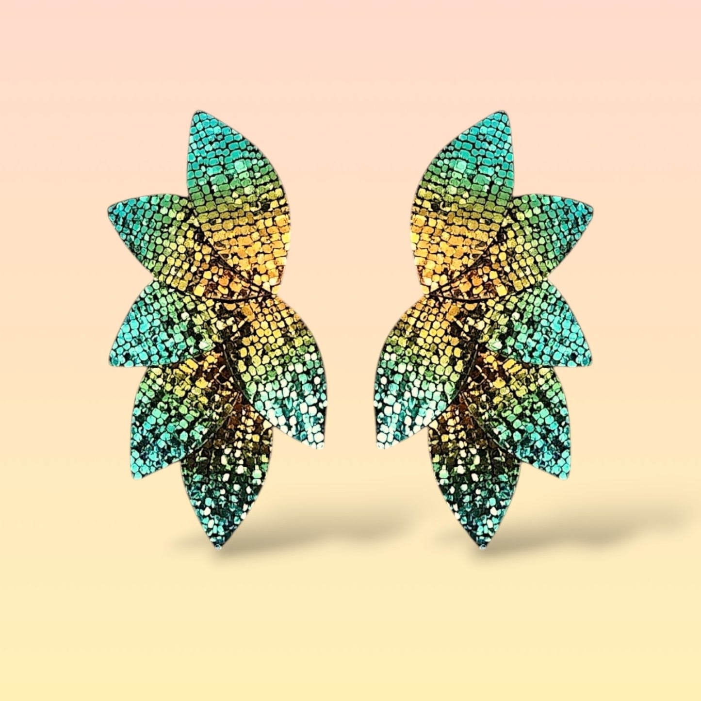 Boucles d'oreilles en cuir Dahlia XL