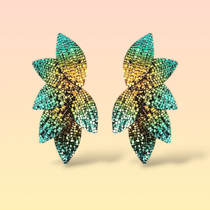 Boucles d'oreilles en cuir Dahlia XL