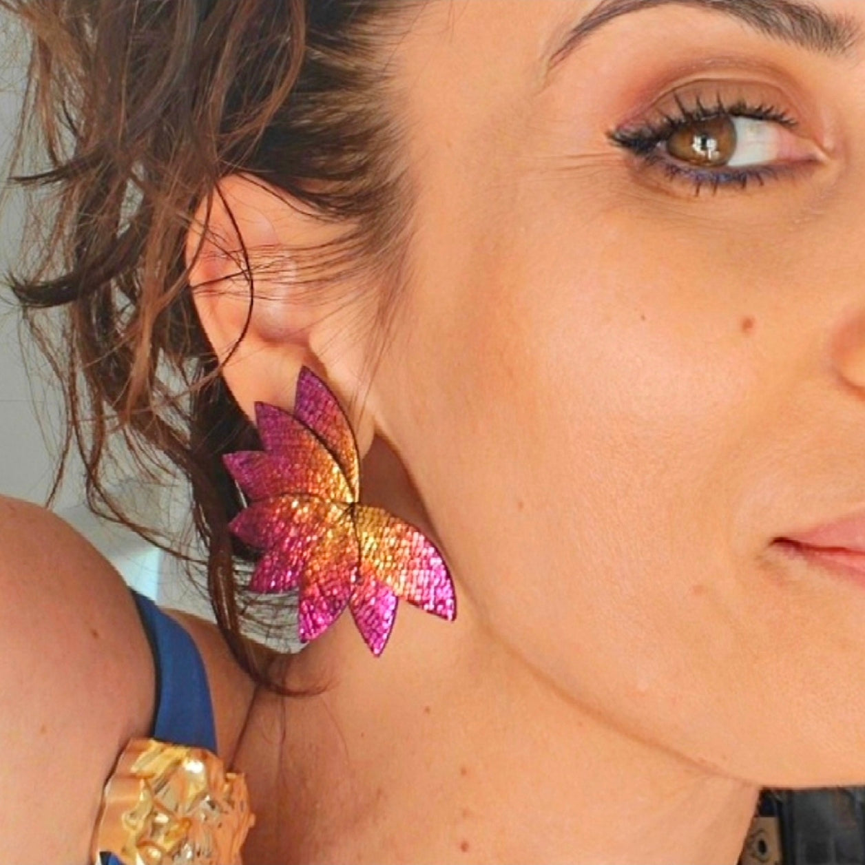 Boucles d'oreilles en cuir Margarita