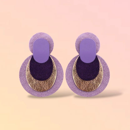 Boucles d'oreilles en cuir Moby