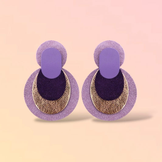 Boucles d'oreilles en cuir Moby
