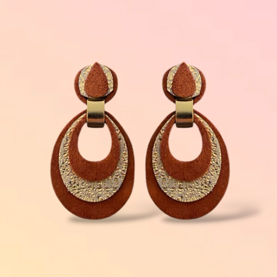 Boucles d'oreilles en cuir Mona