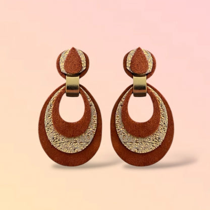 Boucles d'oreilles en cuir Mona