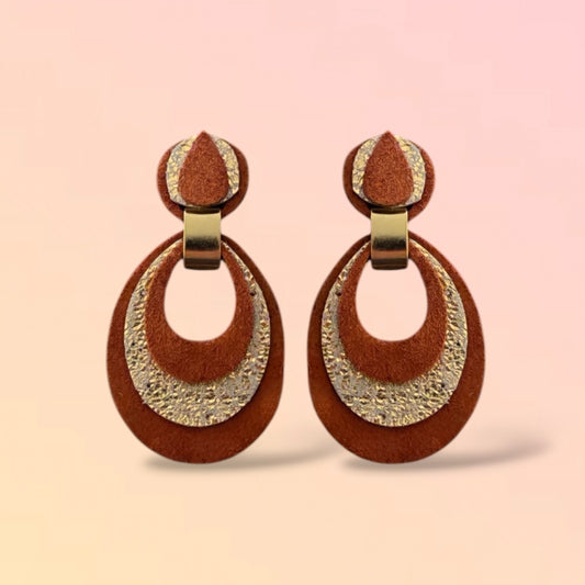 Boucles d'oreilles en cuir Mona