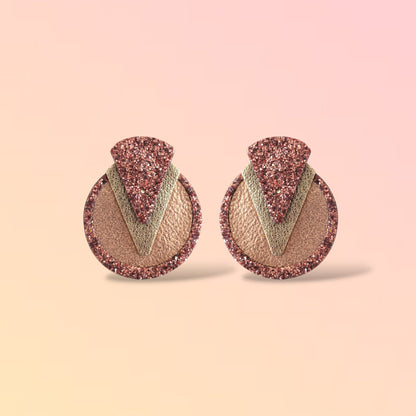 Boucles d'oreilles en cuir Pixie Glitter