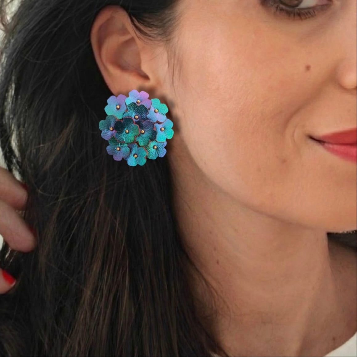 Boucles d'oreilles en cuir Fin Avril