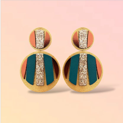Boucles d'oreilles en cuir Mattis