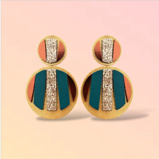 Boucles d'oreilles en cuir Mattis