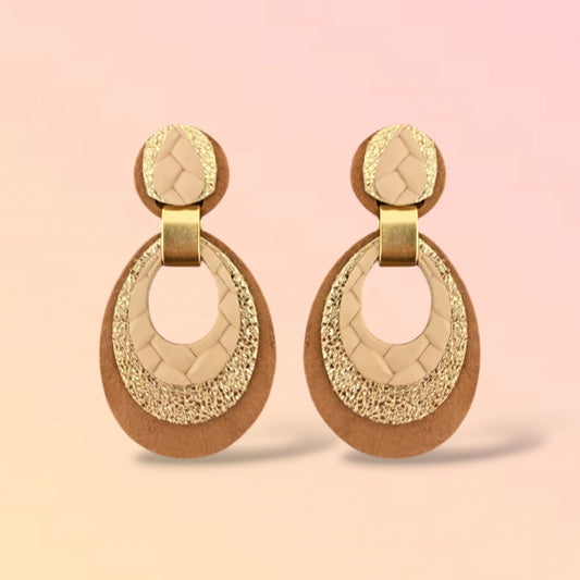 Boucles d'oreilles en cuir Mona
