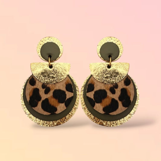 Boucles d'oreilles en cuir Nomade