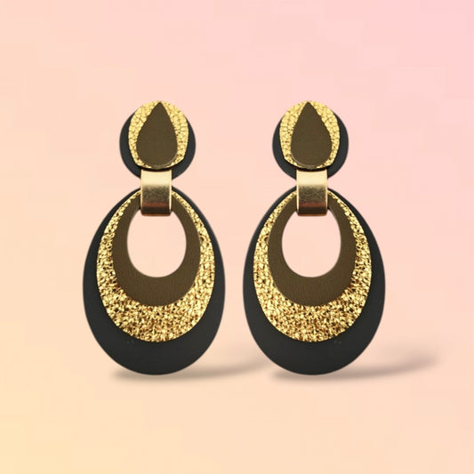Boucles d'oreilles en cuir Mona