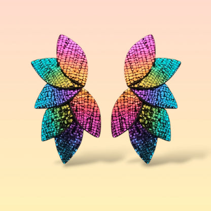 Boucles d'oreilles en cuir Dahlia XL